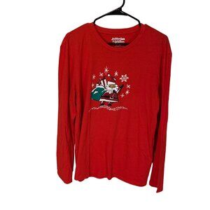 Mens Jammies For Your Families Santa Pajama Top M